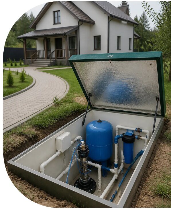 Автономное водоснабжение дома в Гагарине от 156060 р. | АПаруса-Ггр